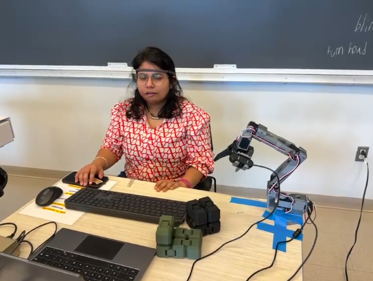 Muse 2 headset controlling Lerobot arm